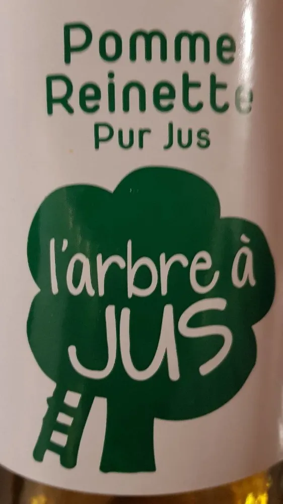 L'arbre à jus Pomme reinette pur jus La bouteille de 1 litre