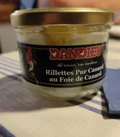 Rillettes pur canard au foie de canard