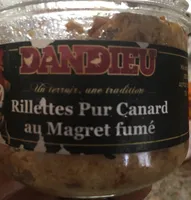 Rillettes pur canard au magret fumé