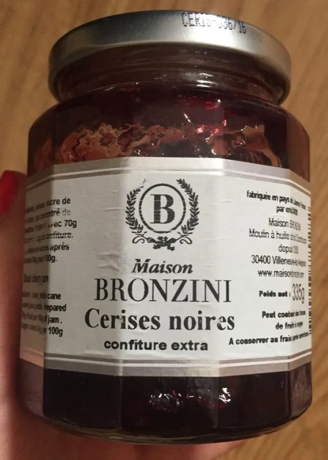 Confiture cerises noires