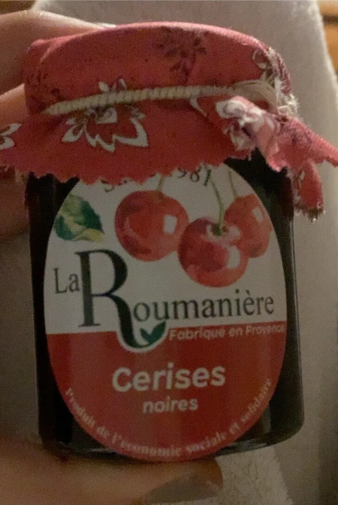 Confiture cerises noires