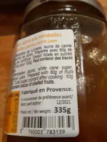 Confiture extra aux mirabelles