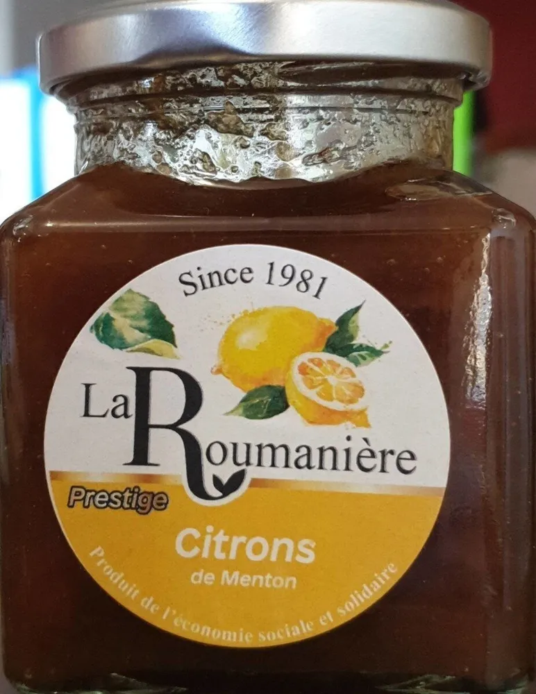 Confiture de citrons de Menton