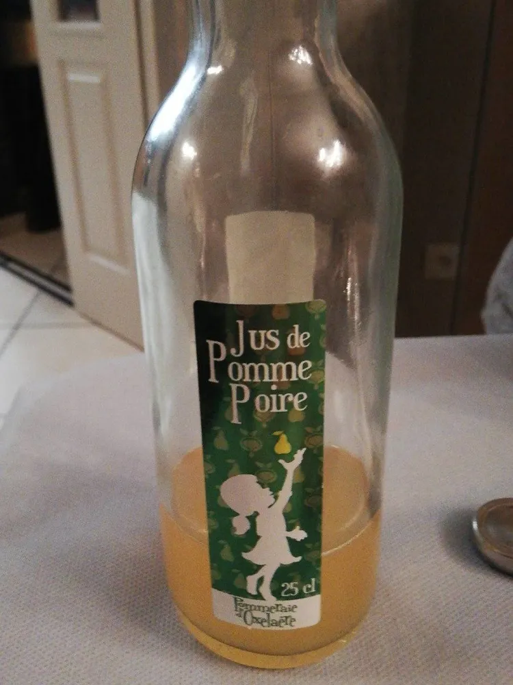 Jus de pomme poire