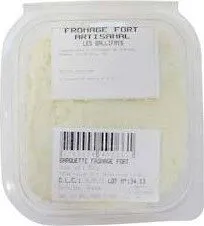 Fromage de chevre fort au lait cru LES BALLIFAYS, 73%MG