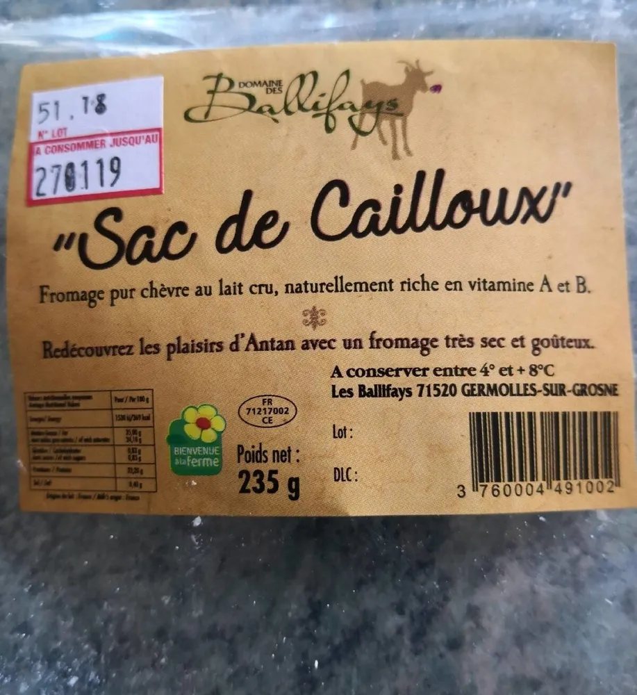 Sac de cailloux
