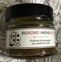 Praliné d'amande au sésame noir