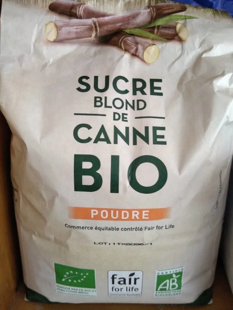 Sucre blond de canne bio