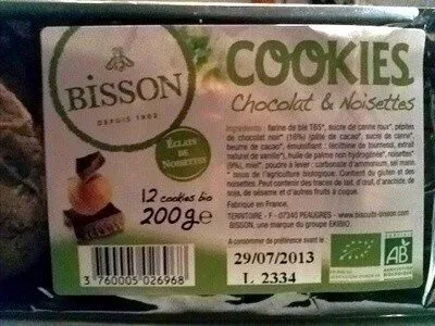 Cookies chocolat & noisettes