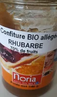 Confiture bio allégée rhubarbe