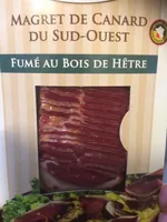 Magret de canard du sud ouest fumé au bois d'hêtre