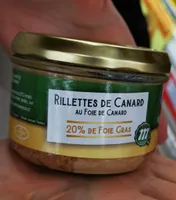 Rillettes de canard au foie de canard