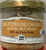 Rillettes de canard au foie de canard