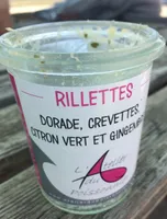 Rillettes dorade, crevettes, citron vert et gingembre