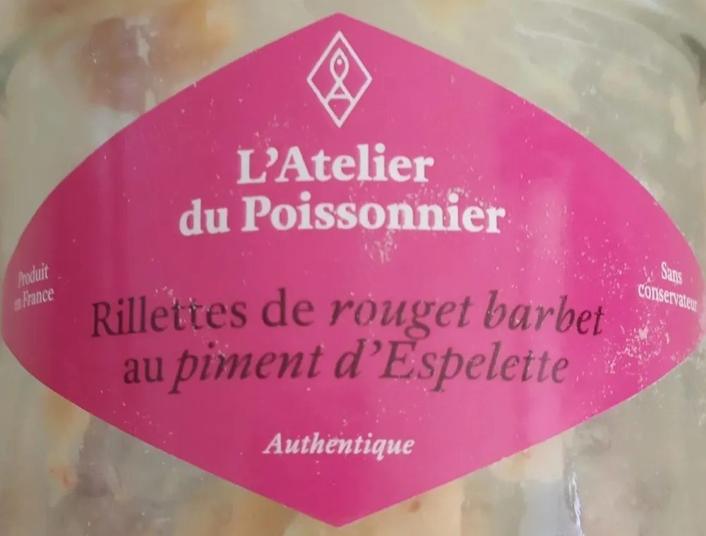 Rillette de rouget barbet au piment d Espelette