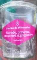 Dorade, crevette,citron vert et gingembre