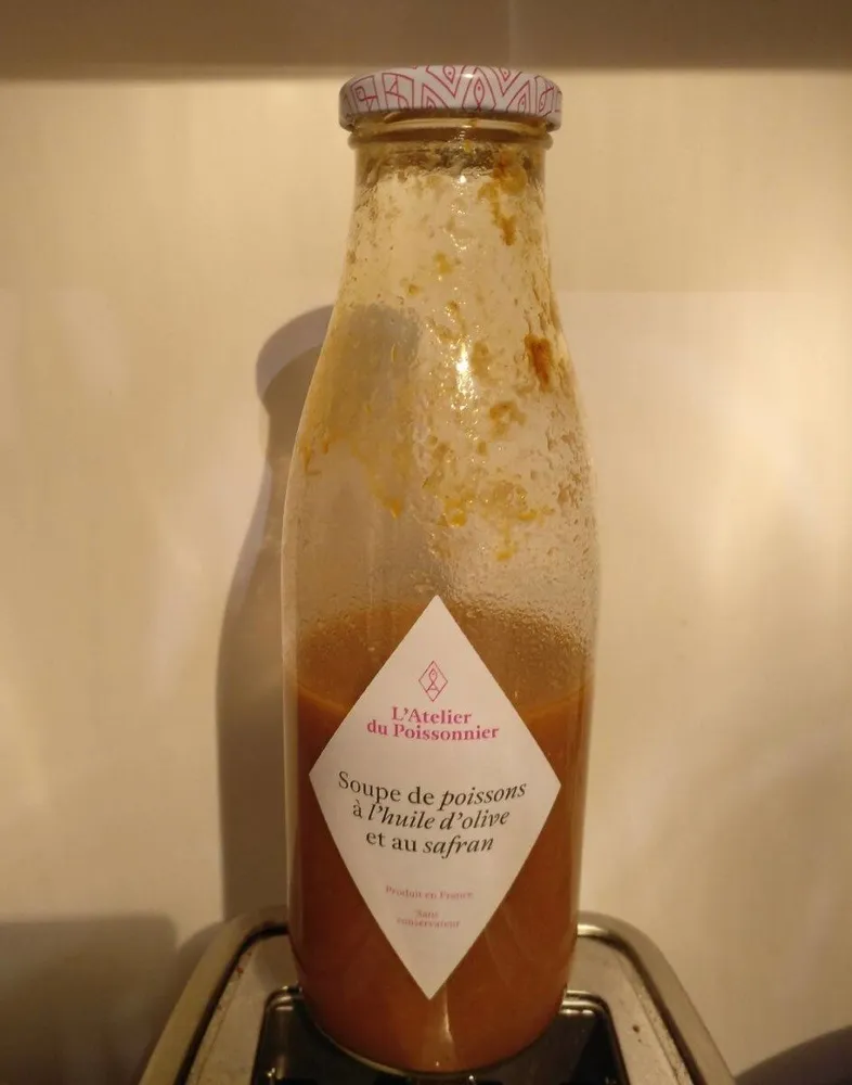 Soupe de poissons à l'huile d'olive et au safran
