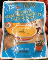Veloute giraumon carotte lait de coco