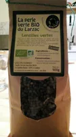 Lentilles vertes bio du Larzac
