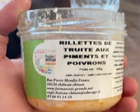 Rillettes de truite aux piments et poivrons
