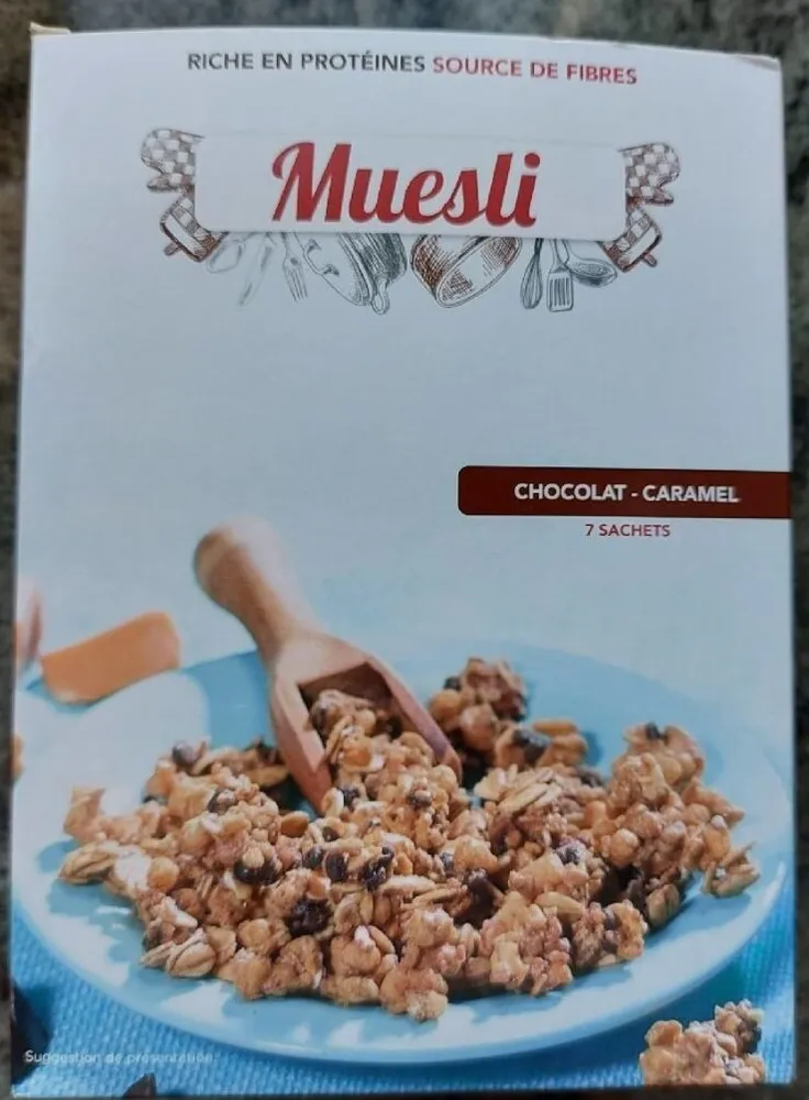 Muesli chocolat caramel