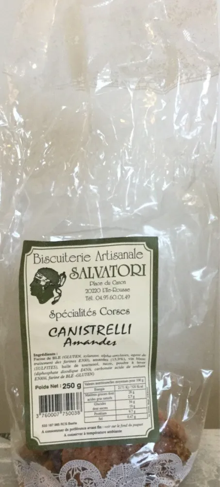 Canistrelli amandes