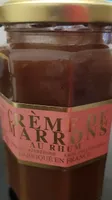 Crème de marrons au rhum