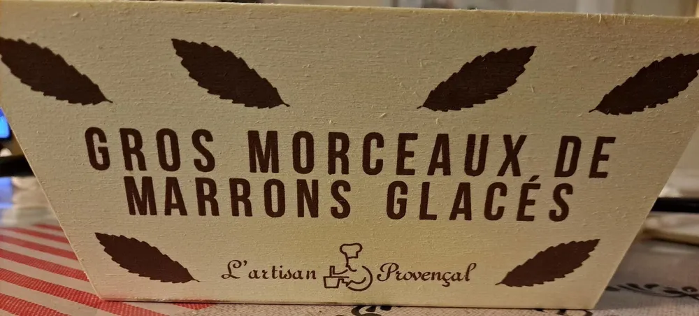Gros morceaux de marrons glacés