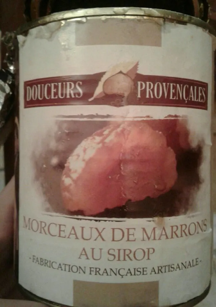 Morceaux de marrons au sirop