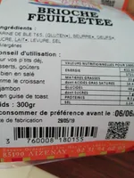 Brioche feuilletée les Fournées de la Vie