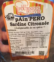 Pain'PERO sardine citronnée