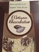 Blanc marbré lait caramel noix de coco