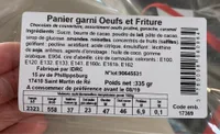 Panier garni oeufs et friture