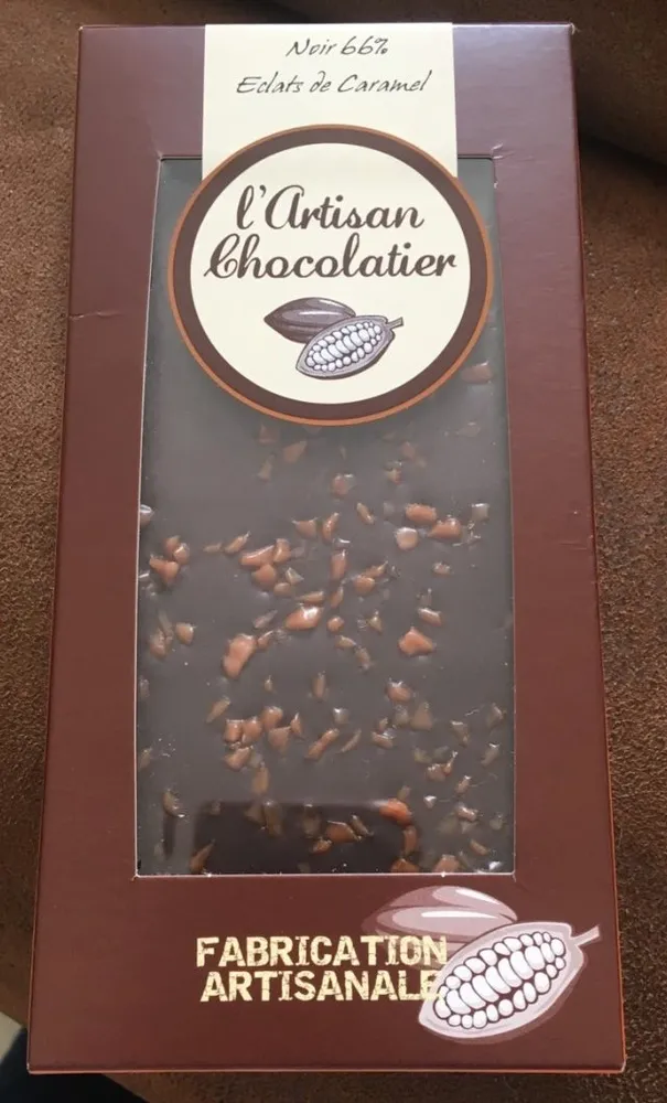 Chocolat noir eclats de caramel