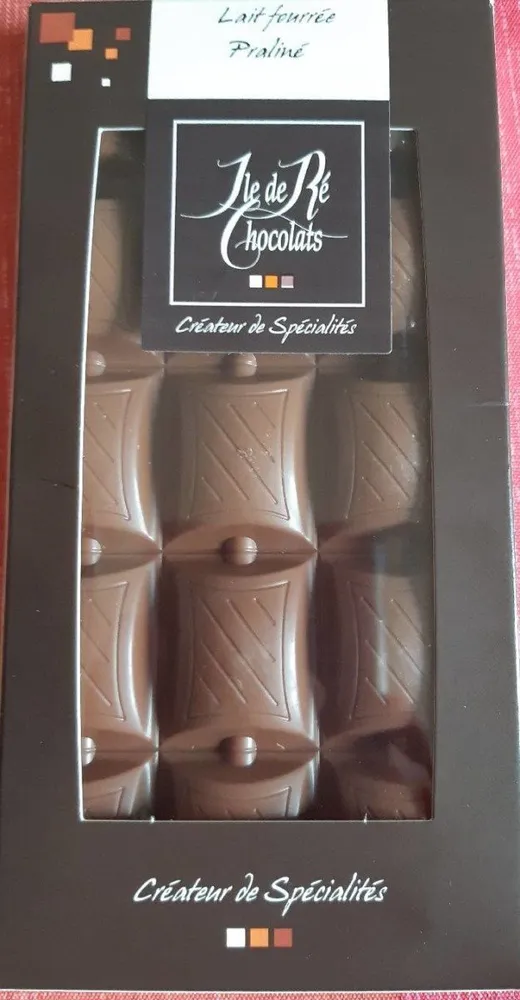 Lait fourrée praliné tablette chocolat