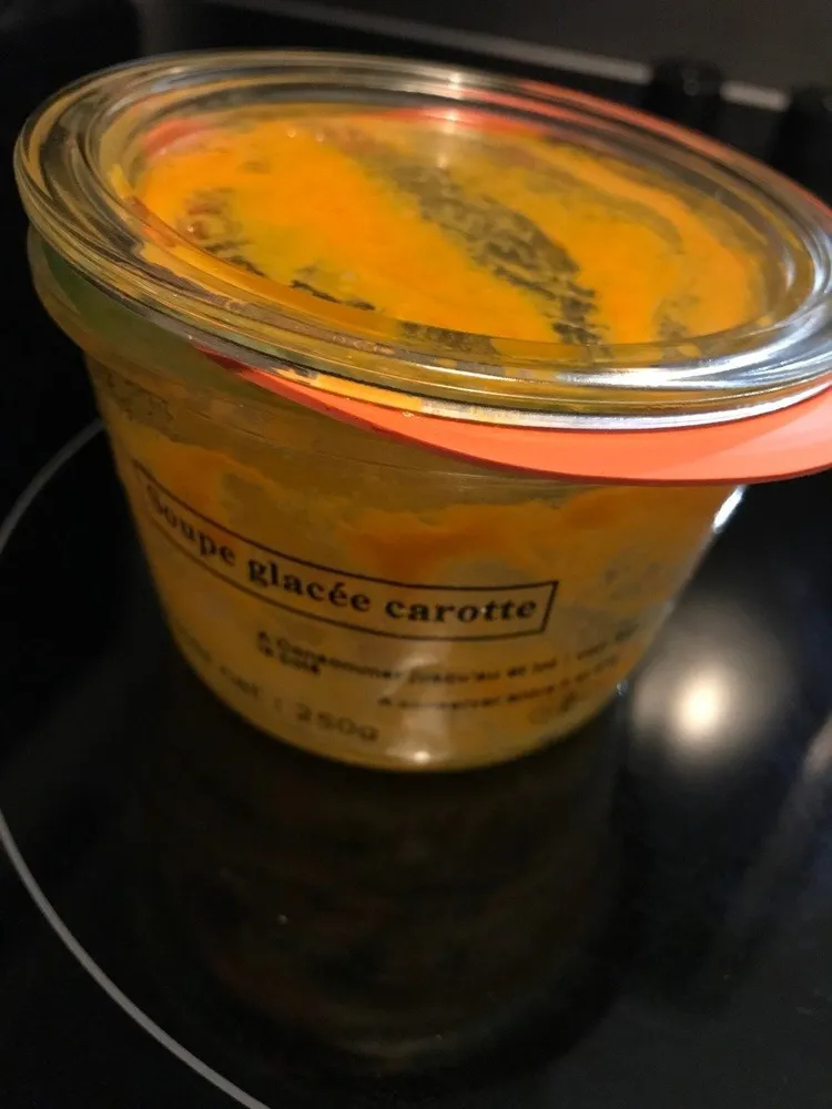Soupe glacée carotte