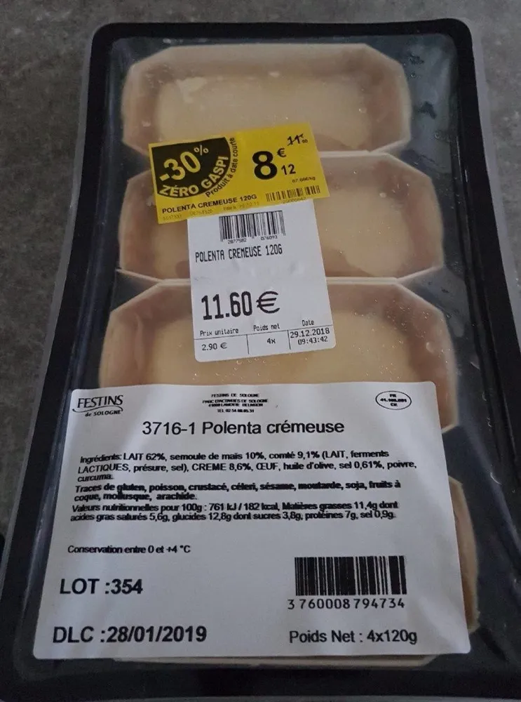 Polenta crémeuse