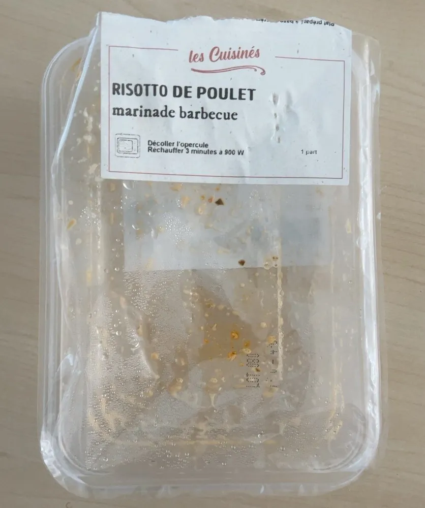 Risotto de poulet marinade barbecue