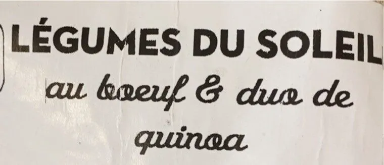Légumes du soleil au bœuf & duo de Quinoa