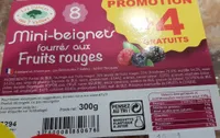 Mini beignets fourrés fruits rouges