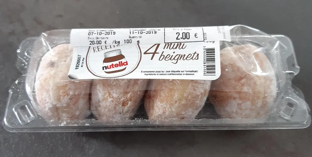 4 mini beignets