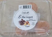Mini beignets fourrés chocolat noisettes