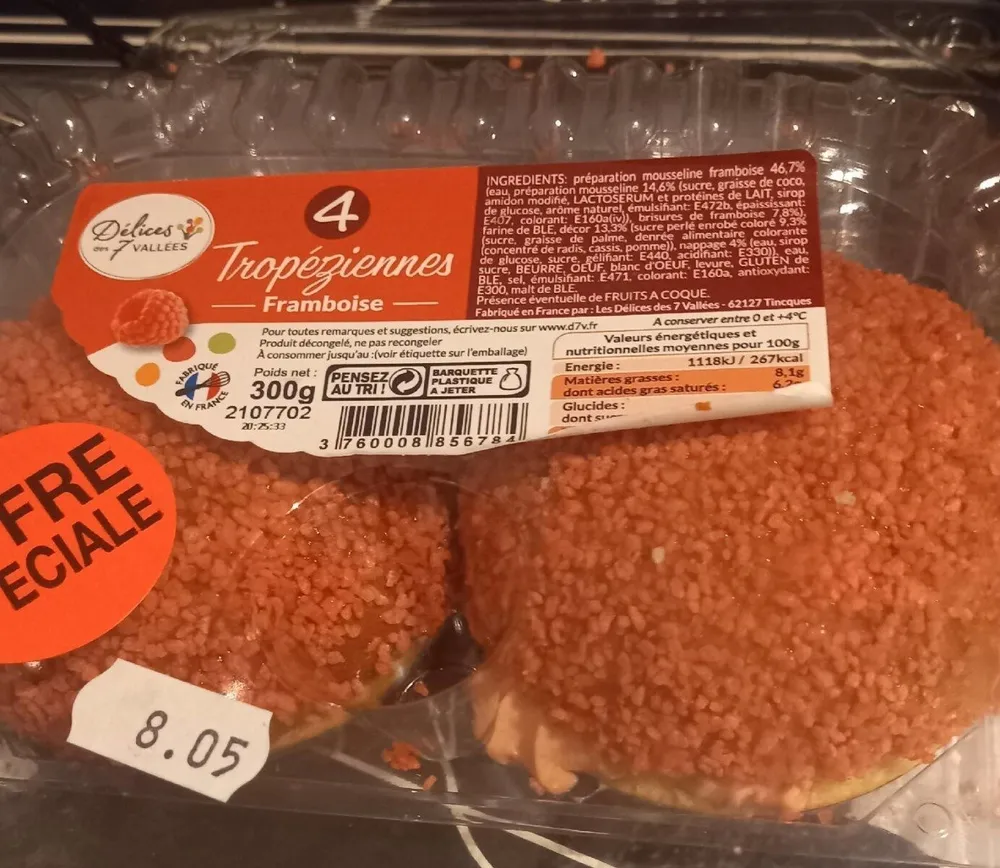 Tropéziennes framboise