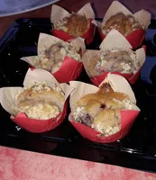 Mini muffins coeur fondant aux fruits rouges