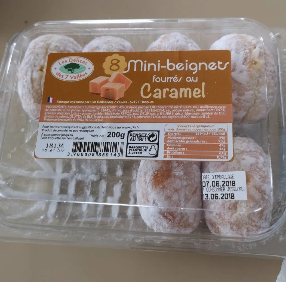 Mini beignets fourrés au caramel