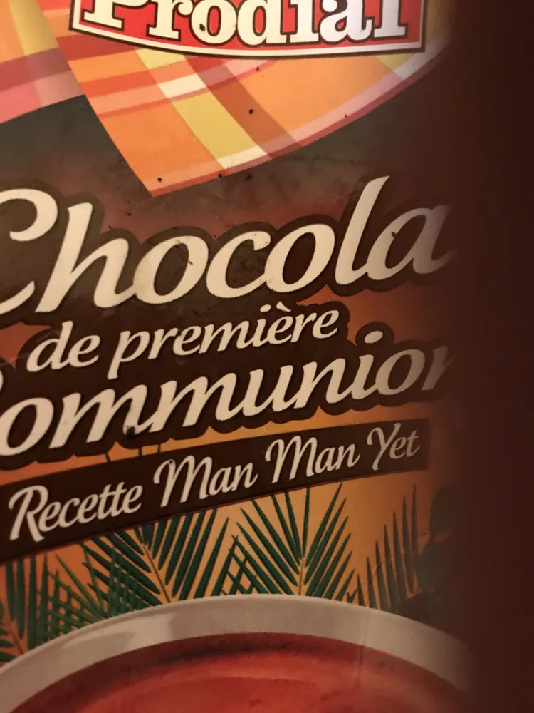 Chocolat De Communion Prodial