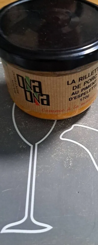 Rillettes de porc au piment d'espelette