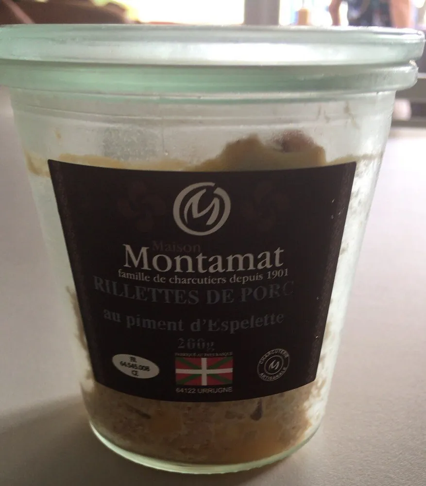 Rillette de port au piment d’espelette