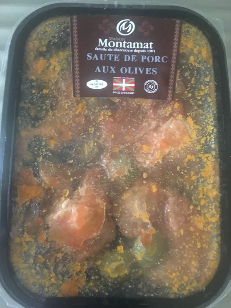 Sauté de porc aux olives