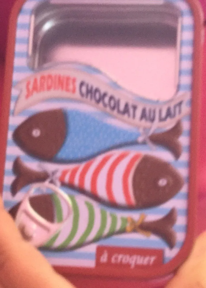 Sardines chocolat au lait